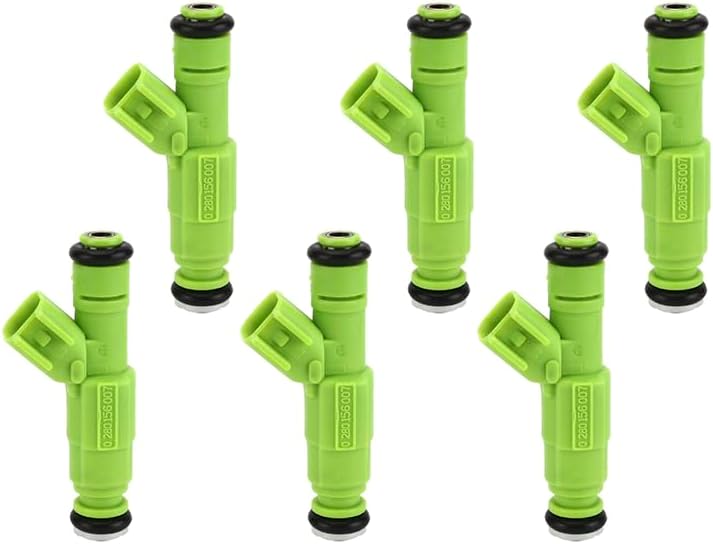 Trolling MAN 0280156007 04861454AA 6pcs Fuel Injectors Compatible With Chrysle-r Town Country Dodg-e Caravan Grand V6 3.3L - Image 1